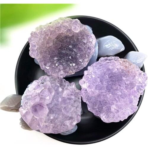 1PC Natural Amethyst Geode Cluster Tortoise Hand Carved Animals Healing Stone Home Decor Crafts Natural Stones and Minerals