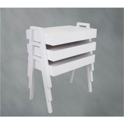 3 pcs White Tray coffee table coffee tables table basse furniture living room table