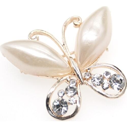 30pcs/lot New style rhinestone pearl crystal blue/clear butterfly animal style Nurse ID Badge Holder Reel For gift/party