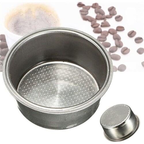 51mm Stainless Dteel Filter Coffee Machine Accessories Parts Filter Porous Slot Bowl Kitchen Supplies New