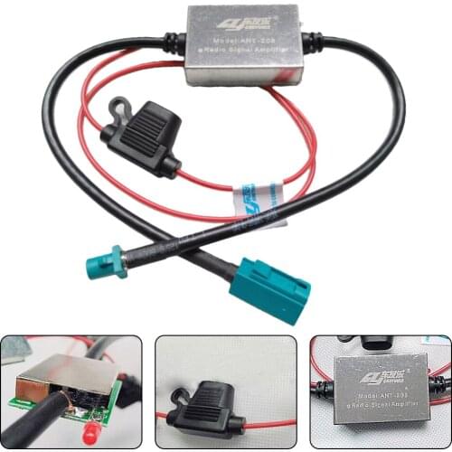 Car Antenna Fm Radio Signal Amplifier Antenna ANT-208 Fm Radio Signal Amplifier For Connector 88-108mhz 12V Auto Parts