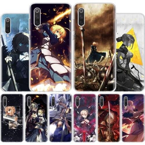 Anime Fate Zero Stay Night Saber Cover Phone Case For Xiaomi Redmi Note 10 9 9S 8T 8 7 6 5 9A 6A 7A 8A 9C K20 S2 Pro Luxury Soft