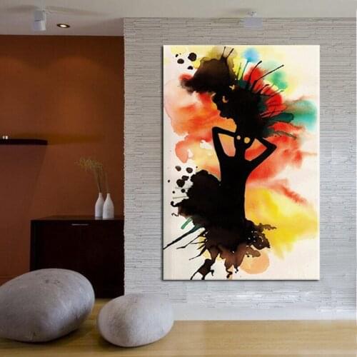 Pure Hand Painted Abstract Creative Lady Oil Painting On Canvas Decorative Wall Pictures Canvas Art Home Decor No Framed