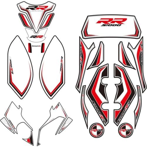 For BMW S1000RR 2012-2014 2013 Motorcycle Front Rear Fairing Engine Vehicle sticker 3D Edge Gel Protection Tank Paint pad