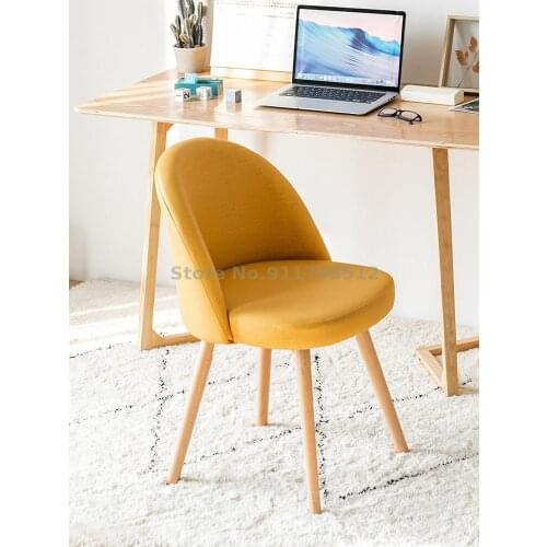Nordic chair home simple computer chair makeup stool backrest dormitory student study study swivel chair desk chair