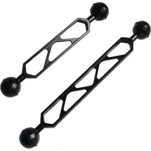 Dual Joint Ball Extend Aluminum Arm Extension Diving Underwater Photography 6inch 8inch Arm Extension