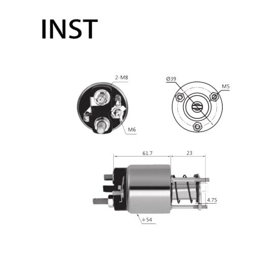 ELECTROMAGNETIC SWTICH SOLENOID FOR 12V 0.9KW 9947959 3595 85541260 85541560 77363708 9947959 STE0796YN STE0981BA