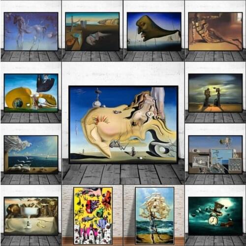 The Persistence of Memory By Salvador Dali Canvas Paintings On The Wall Art Posters And Prints Famous Art Pictures Home Decor
