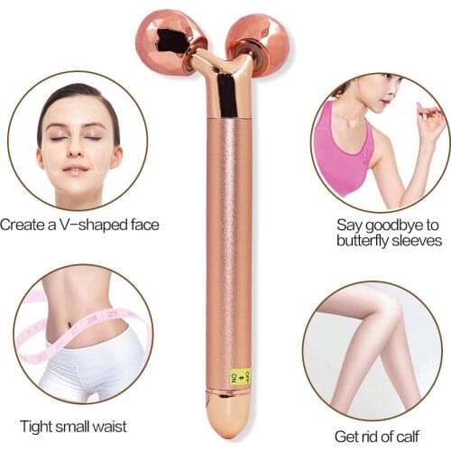 3D Roller Facial Lifting Massager 360 Rotate Thin Face Full Body Shape Massager Wrinkle Remover Massage Relaxation Tool