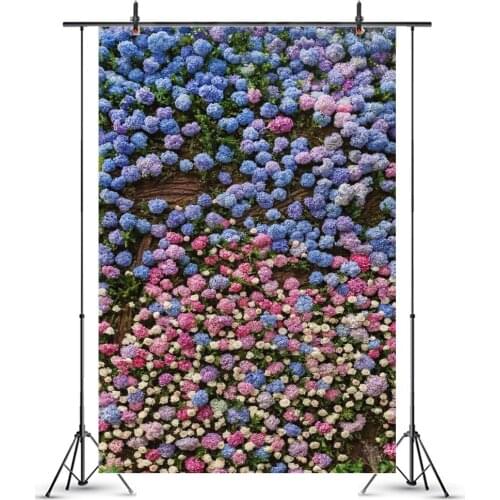 Lavender Rose Flowers Ball Natural Scenic Photography Backdrops Newborn Baby Shower Kids Portrait Photo Background Photoshoot