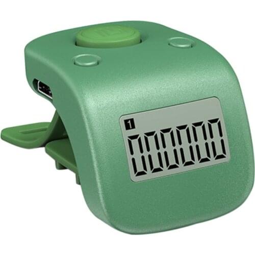 Mini Rechargeable Digital LCD Finger Ring Tally Counter 6Digit Buddha beads Prayer Counter Clicker