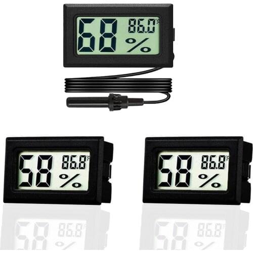 Thermometer Hygrometer Sensor Gauge Meter Mini Indoor Car Portable Digital LCD Monitoring Display Humidity Temperature Detector