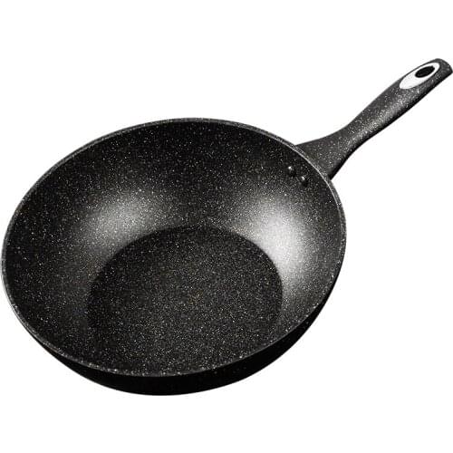 Fashion Simple Wok Non Stick Pan Gas Cooker Induction Cooker Kitchen Healthy Frying Pan Poele Cuisine Kitchen Dining Bar EC50CG