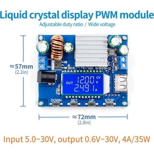 CNC buck-boost module Constant voltage constant current 12V boost 9V24V adjustable buck boost solar charging