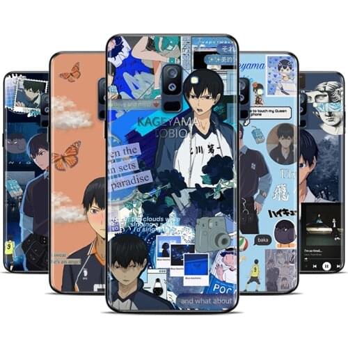 Anime Volleyball Haikyuu For Samsung Galaxy A8 A9 A7 A750 A6 A5 A3 A6S A8S Star Plus 2016 2017 2018 Black Soft Phone Case