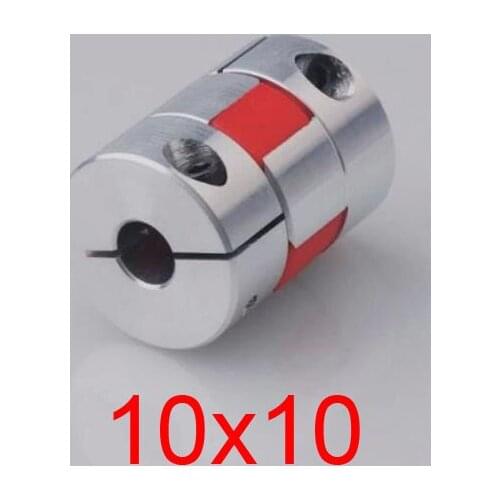 New 10x10 10mm 10mm aluminium flexible shaft Jaw spider Plum Coupling servo motor rolling ball screw coupler CNC Encoders D25 L3