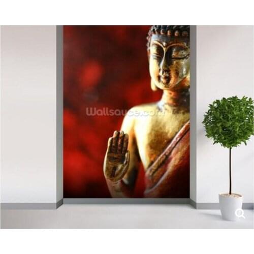 Custom Buddha wallpaper, religious frescoes for living room corridor sofa background wallpaper Decorative papel de parede