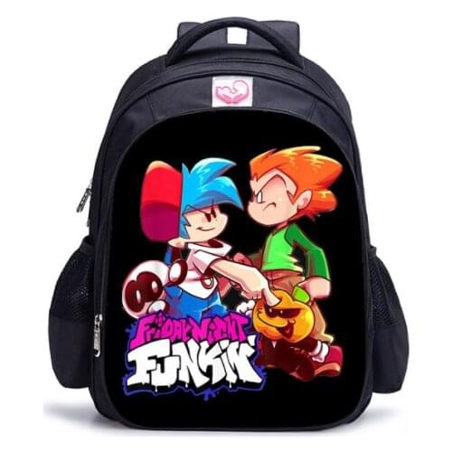 16 inch Game Friday Night Funkin Children Backpack Student Schoolbag Teenager Boys Girls Shoulder Bags Orthopedic Mochila