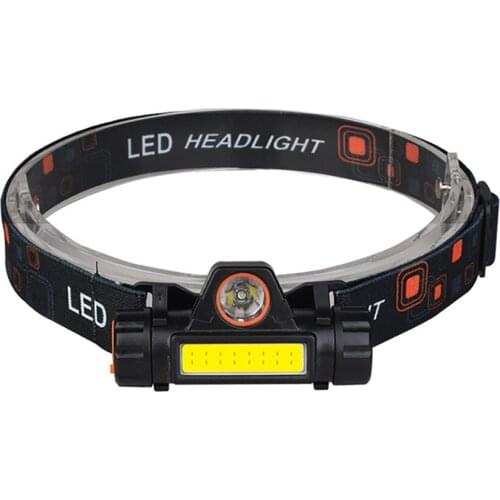 Portable Outdoor Camping Headlight Mini Flashlight Lantern Q5+COB Waterproof Led Headlamp Multifunctional