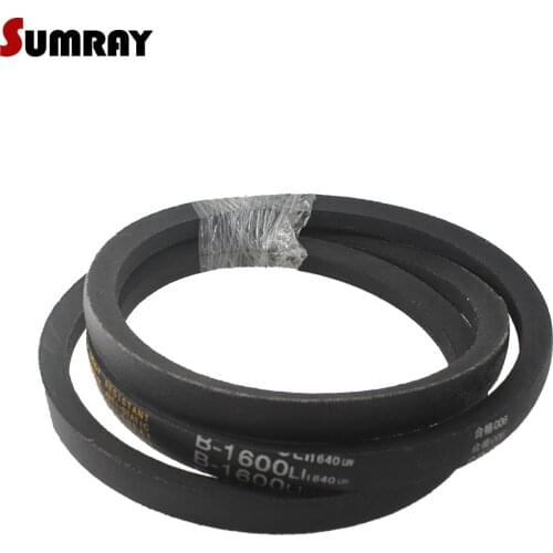 SUMRAY V Belt Type B Rubber Belt B1550/1600/1650/1700/1750/1800/1850/1900/1950/2000 Conveyor V Belt for Lawnmovers
