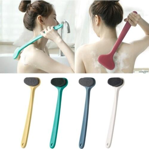 Bath Brush Back Scrubber for Shower Comfy Bristles Long Handle Soft Hair Scrubbing Brushes Adult Senior Elderly Bathing