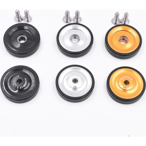 TWTOPSE Bike Easywheel For Brompton Folding Bicycle Bearing Wheel Stable Light weight 26g Aluminum Wheel Part Easy wheel EZwheel