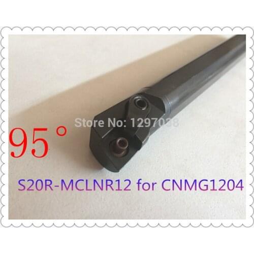 CNC lathe inner hole turning tool rod 95 Degree S20R MCLNR12 Shank Diameter 20mm Length 200mm Internal turning tool
