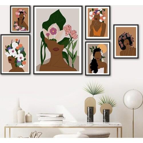 Women Butterfly Flower Abstract Wall Art Canvas Painting Nordic Posters And Prints Wall Pictures For Living Room Bohemia Decor