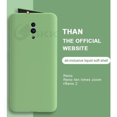 GKK Liquid Silicone Soft Case for OPPO Reno 2 Z 10X Zoom Case Full Protection Baby Skin Cover for OPPO Reno 2 Z 10X Zoom Coque