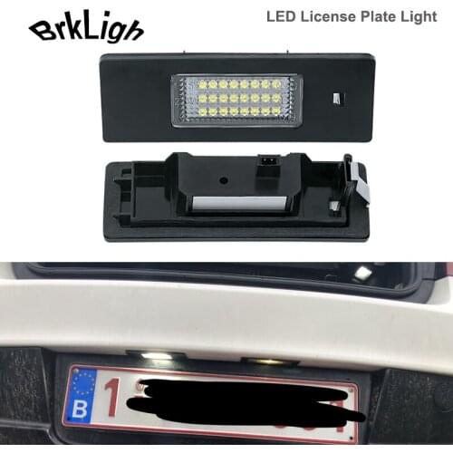 2Pcs Suber Bright LED License Plate Light Car Accessories For BMW E81 E87 F20 F21 E63 E64 F06 F12 F13 No Error Number Plate Lamp