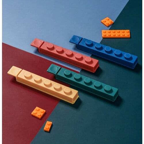 4pcs Large Building Block Food Sealing Clip Kitchen Preservation Clip Snack Plastic Bag Clip Stick Sealing Clip Hot Sale