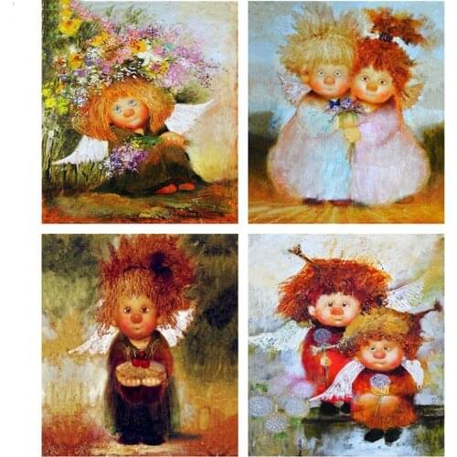 Diamond Painting Angel Diamond Embroidery Full Pack 5D DIY Diamond Mosaic Kits Decor 3D Rhinestones Needlework Gift