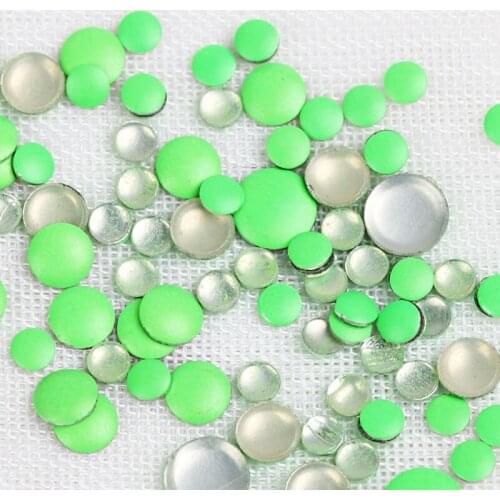 Beadsland Round Colorful Hotfix Aluminum For DIY Clothes Bag Jewelry Cellphone Art Decoration A Set Of Three Sizes 2/3/4mm
