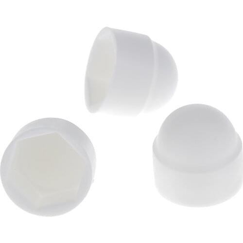 10Pcs M8 Dome Head Bolts White Dome Bolt Nut Protection Caps Covers Exposed Hex 13mm Spanner Building DIY Materials