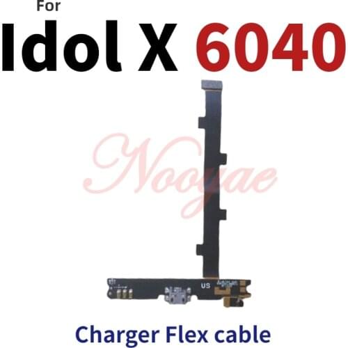 For Alcatel One Touch Idol X 6040 6040A USB Dock Charger Port Charging Plug Microphone MIC Flex Cable Board + Tracking