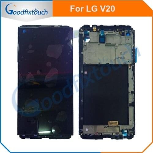For LG V20 LCD Display Touch Screen Digitizer Assembly With Frame Replacement Parts VS995 VS996 LS997 H910 5.7" For LG V20 LCD