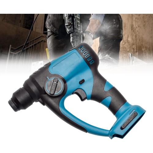 18V Rechargeable Brushless Cordless Rotary Hammer 4 Modes Drill Electric Hammer Impact Drill High Power For 18V Makita Battery