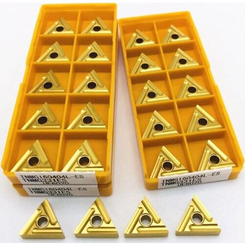 10PCS lathe tool TNMG160404L UE6020 US735 high-quality cylindrical carbide insert TNMG160404 L metal lathe parts lathe tool TNMG