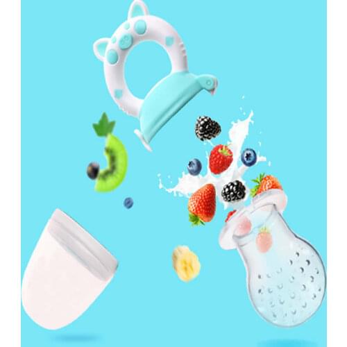 Baby Feeder Tool Newborn Pacifier Baby Spoons Juice Food bit convenient practical device fruit Platos Ustensiles Feeding Spoon
