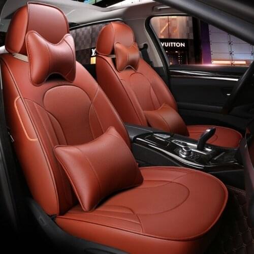 Custom Leather car seat covers For vw polo bmw e90 nissan lada granta haval h6 volvo v50 automobiles car accessories styling