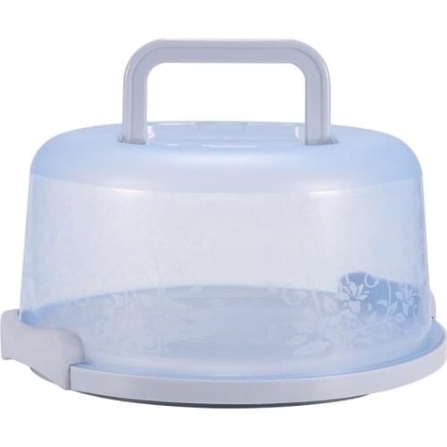 26x12.5CM Round Cake Carrier Portable Plastic Pastry Storage Box Dessert Container Cover Case Birthday Wedding Party Supplies