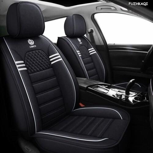 FUZHKAQI flax car seat covers For audi a6 4f a4 a3 a5 q3 q5 q2 lada xray mitsubishi pajero skoda octavia nissan leaf seat cover