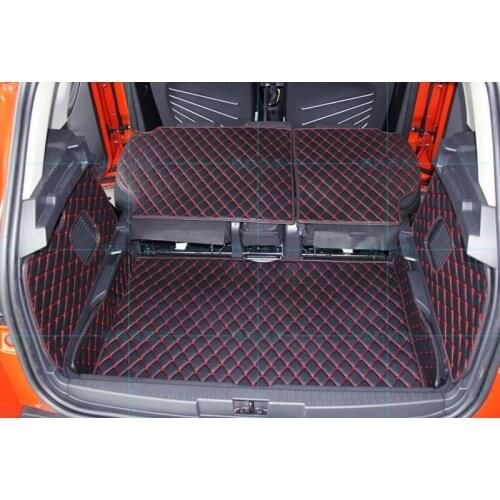 Best quality! Custom full set car trunk mats for Renault Captur 2019-2014 durable cargo liner mats boot carpets for Captur 2017