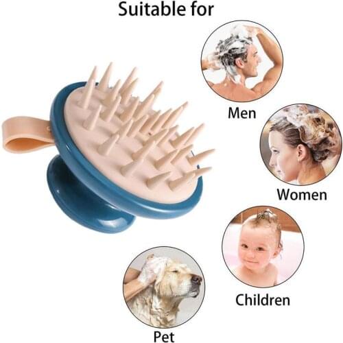1Pcs Multifunctional Shampoo Brush Handheld ABS Scalp Shampoo Massage Brush Shower Hair Comb Mini Head Meridian Massage Comb