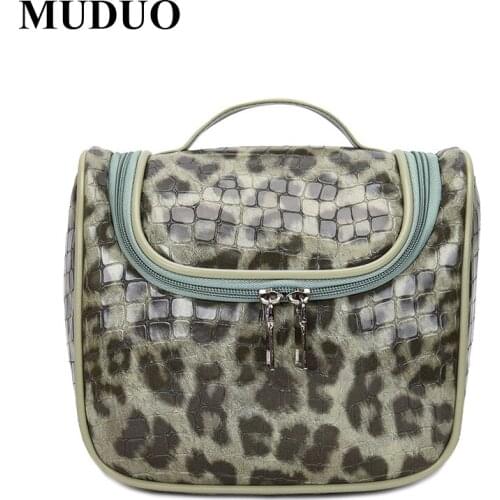 MUDUO 2021 New Cosmetic Bag Fashion Multi-Function Leather Travel Storage Makeup Bag Men Women Portable Waterproof Wash Bag