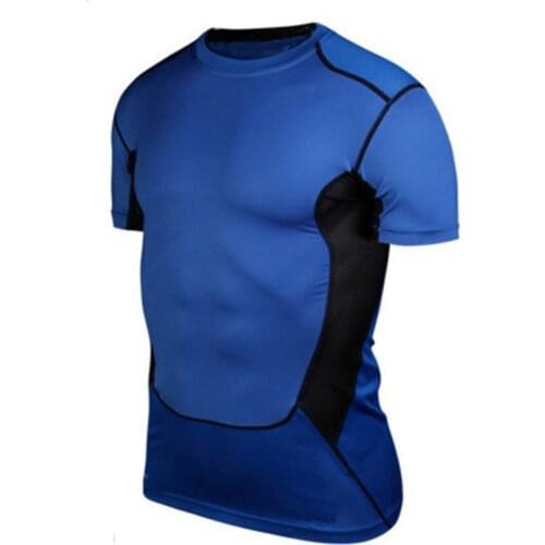 Men Short Sleeve Sport Shirt Compression Under Base Layer Top Tight Short Sleeve T-Shirt Sport Collection S-XXL
