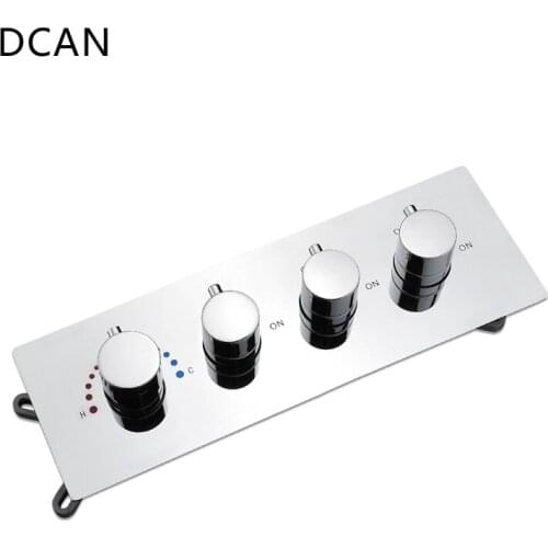 DCAN Wall Mounted Mixer Copper Wall Box Mixing Valve Switch Valve Constant Temperature Concealed Shower Switch Concealed Taps