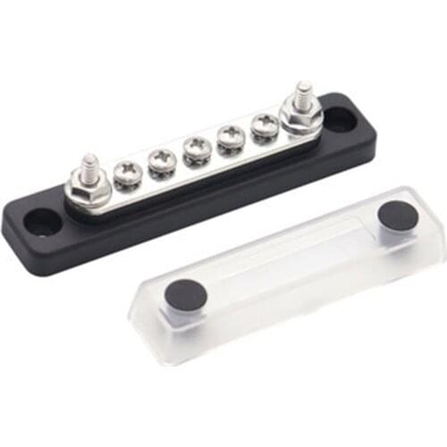 Bus Bar 48V Cover Ground Distribution Block Kit Universal For Car Boat Marine Power Distribution Terminal Block