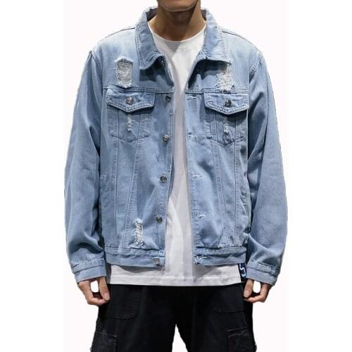 New Mens Denim Jacket Coat Male Outwear Jaqueta Masculino Jeans Jacket and Coats Fashion Design Autumn Brand Clothing Short Sty