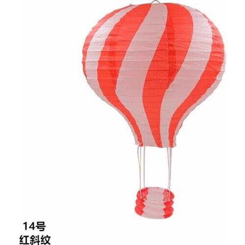 New 12inch(30cm) Red twill Rainbow Paper Lantern Hot Air Balloon Style Home Party/Wedding/Birthday/Christmas Decoration Supplies